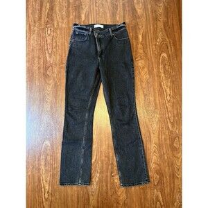Abercrombie & Fitch 90s straight ultra high rise Sz 26 2R Crossover Waistband